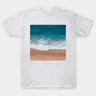 abstract minimalist nautical seafoam turquoise ocean T-Shirt